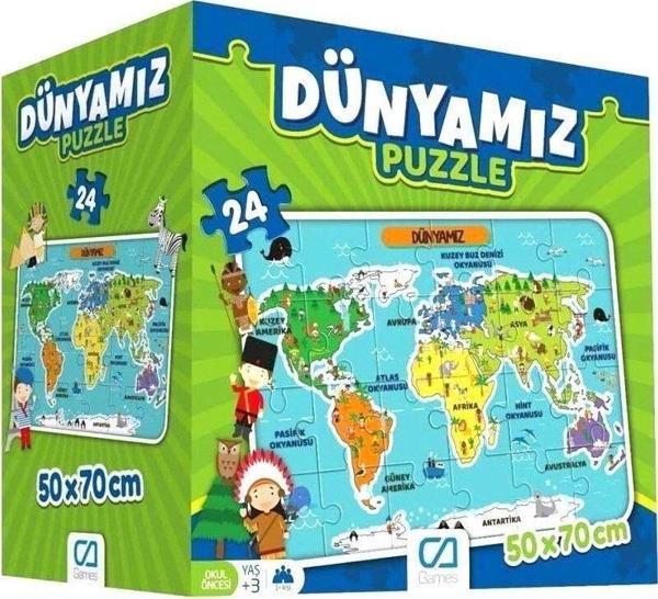 5025 CA Games, Dünyamız 24 Parça Puzzle / +3 yaş - Image 1