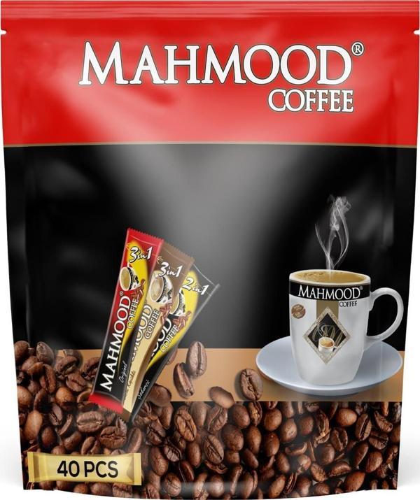 Mahmood Coffee 3ü1 Arada 10 gr 40 Adet Otobüs Ikramlık Hazır Kahve - Image 1