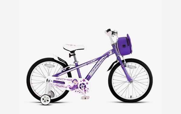 Kron Hydra 20 Jant 6-10 Yaş Kız Çocuk Bisikleti Denge Tekerlekli Çantalı Mor Renk Kız Çocuk Bisiklet - Image 1