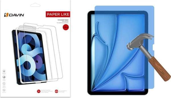 Apple iPad Air 13 2024 Kağıt Hisli Mat ​​​​​​​​​​​​​​​Davin Paper Like Ekran Koruyucu - Image 1