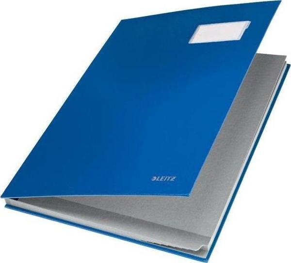 Leitz 5701 Plastik Mavi Kapaklı İmza Dosyası - Image 1