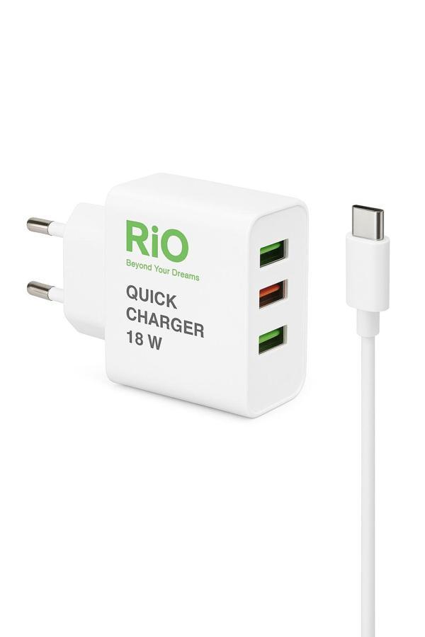 Rio Tech 18W 3lü Adapter -R-12 - Image 1