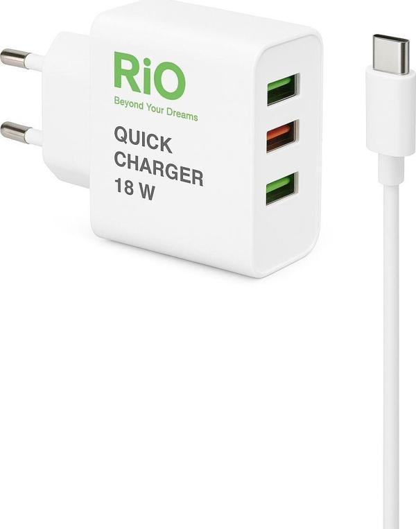 Rio Tech 18W 3lü Adapter -R-12 - Image 1