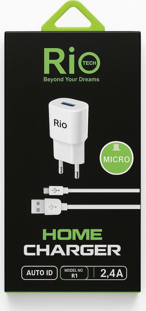 Rio Tech 2.4A Micro Usb Şarj Cihazı-R1 - Image 1