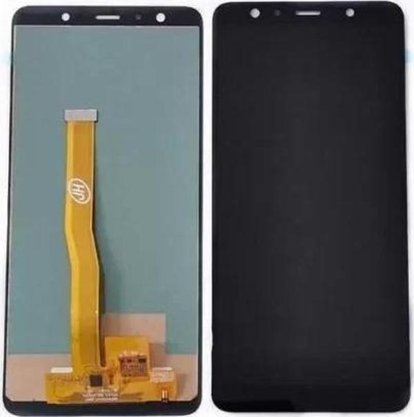Samsung Uyumlu Galaxy A7 2018 A750 Lcd Ekran Dokunmatik Siyah TFT Kalite - Image 1