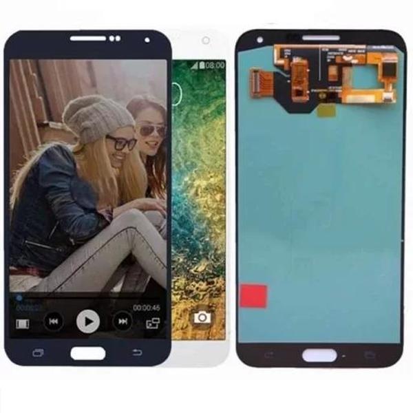 Samsung Uyumlu Galaxy E7 E700 Lcd Ekran Dokunmatik Siyah OLED - Image 1