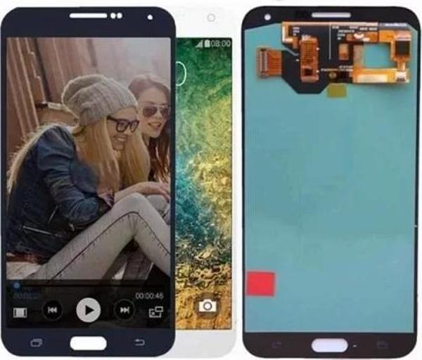 Samsung Uyumlu Galaxy E7 E700 Lcd Ekran Dokunmatik Siyah OLED - Image 1
