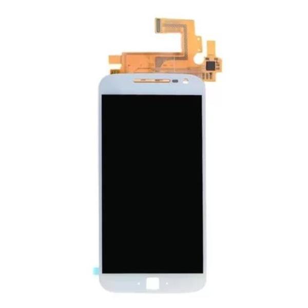 Motorola Uyumlu Moto G4 Plus Lcd Ekran Dokunmatik Beyaz Çıtasız - Image 1