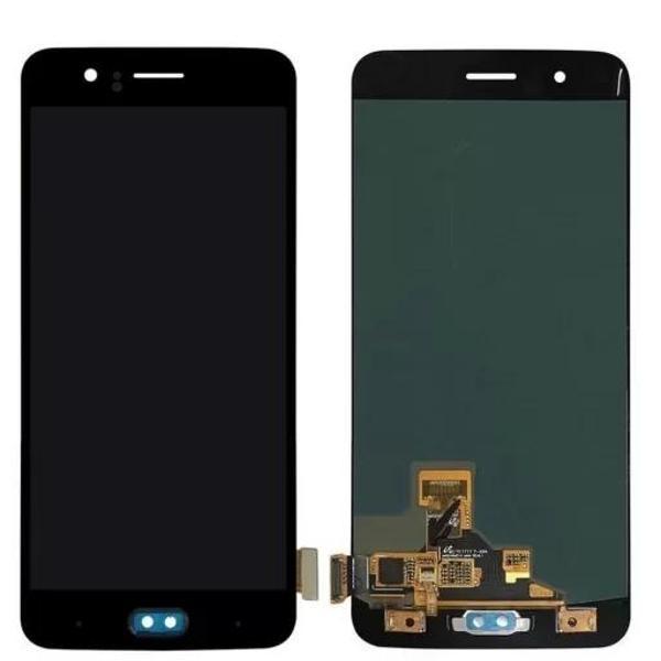 OnePlus Uyumlu 5 Lcd Ekran Dokunmatik Siyah Çıtasız - Image 1