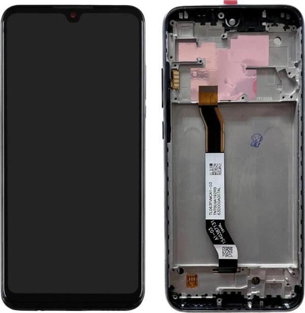 Xiaomi Uyumlu Redmi Note 8T Lcd Ekran Dokunmatik Siyah Çıtalı - Image 1