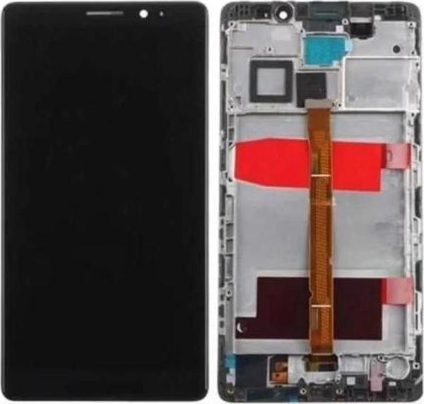 Huawei Uyumlu Mate 8 Lcd Ekran Dokunmatik Siyah Çıtalı - Image 1