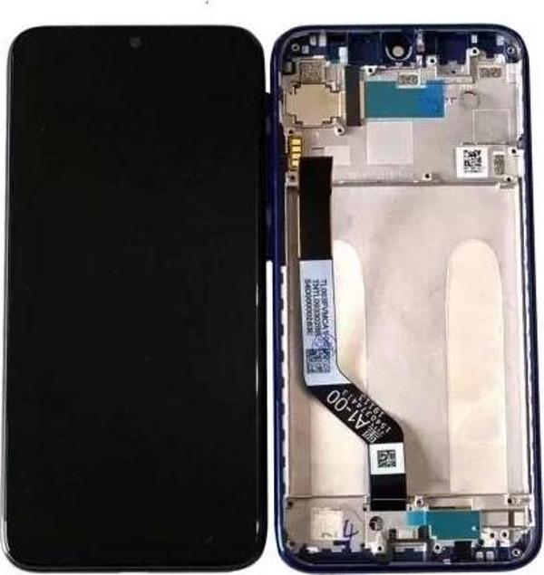Xiaomi Uyumlu Redmi Note 7 Pro Lcd Ekran Dokunmatik Mavi Çıtalı - Image 1