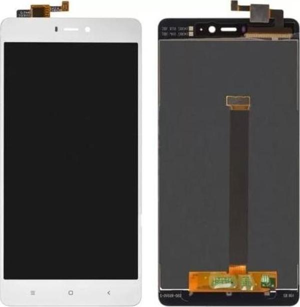 Xiaomi Uyumlu Mi 4S Lcd Ekran Dokunmatik Beyaz Çıtasız - Image 1