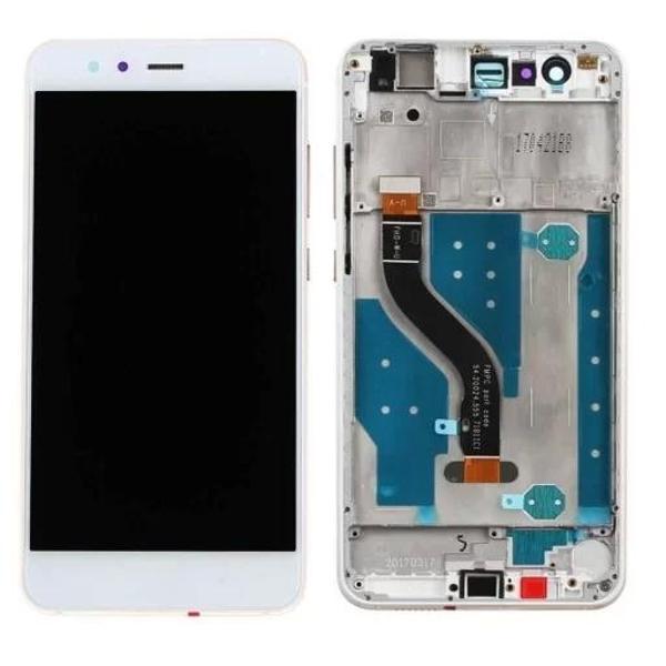 Huawei Uyumlu P10 Lite Lcd Ekran Dokunmatik Beyaz Çıtalı - Image 1