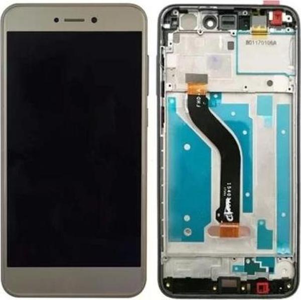 Huawei Uyumlu P9 Lite 2017 Lcd Ekran Dokunmatik Gold Çıtalı - Image 1