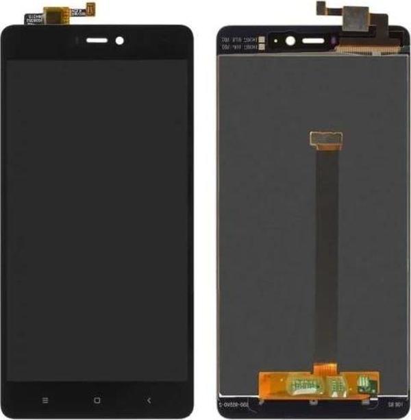Xiaomi Uyumlu Mi 4S Lcd Ekran Dokunmatik Siyah Çıtasız - Image 1