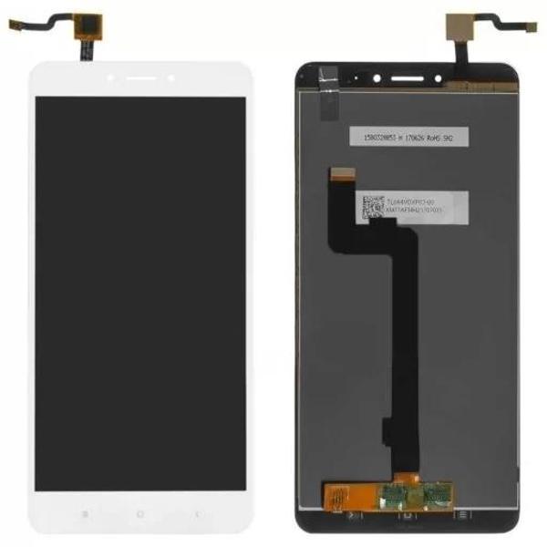 Xiaomi Uyumlu Mi Max 2 Lcd Ekran Dokunmatik Beyaz Çıtasız - Image 1