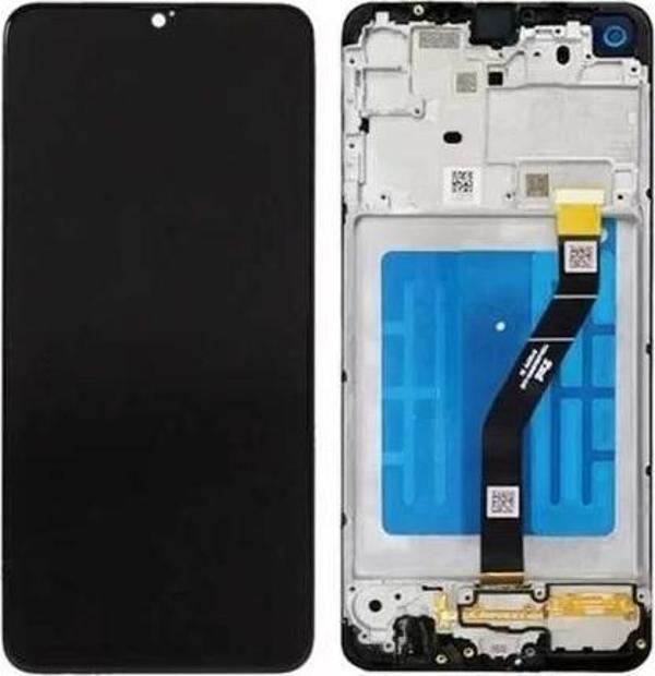 Samsung Uyumlu Galaxy A21 A215 Lcd Ekran Dokunmatik Siyah Hk Servis Çıtalı - Image 1