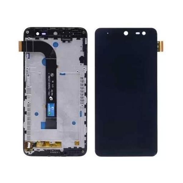 General Mobile Uyumlu Discovery Android E3 4G Lcd Ekran Dokunmatik Siyah Çıtalı - Image 1