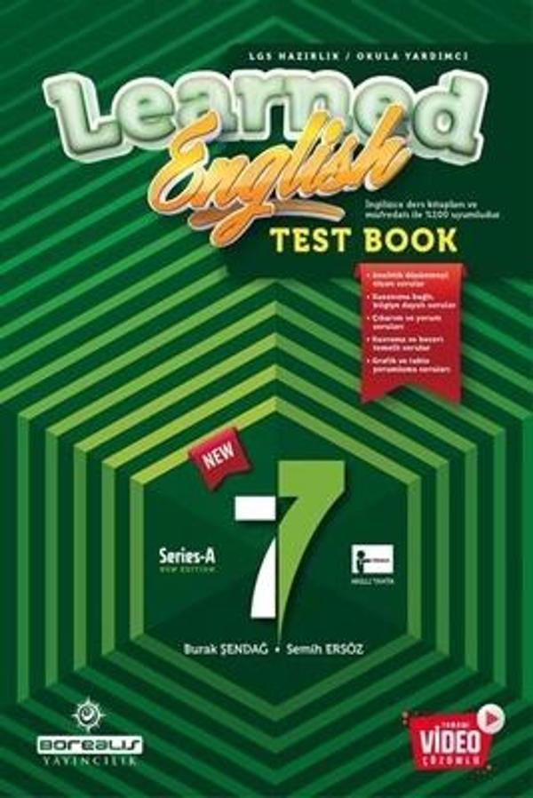 Borealis Yayıncılık 7. Sınıf Learned English Test Book - Borealis Yayıncılık - Image 1