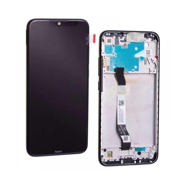Xiaomi Uyumlu Redmi Note 8 Lcd Ekran Dokunmatik Siyah Çıtalı Servis Logo - Image 1