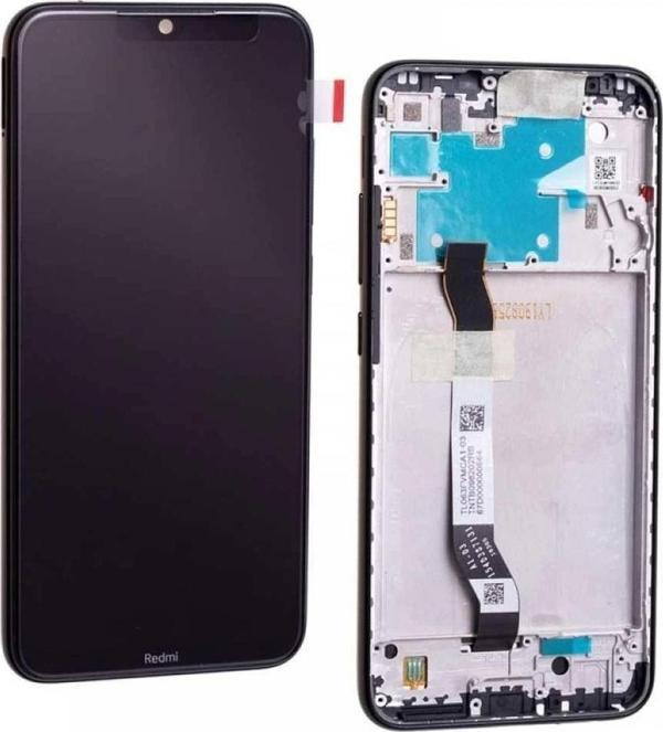 Xiaomi Uyumlu Redmi Note 8 Lcd Ekran Dokunmatik Siyah Çıtalı Servis Logo - Image 1