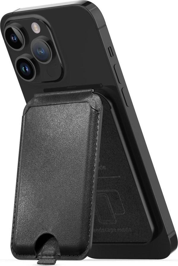 MagCard Magsafe Manyetik Stand Özel Renkli Deri Tasarım Bütün iPhone serileri Uyumlu Kartlık Xlevel - Image 1