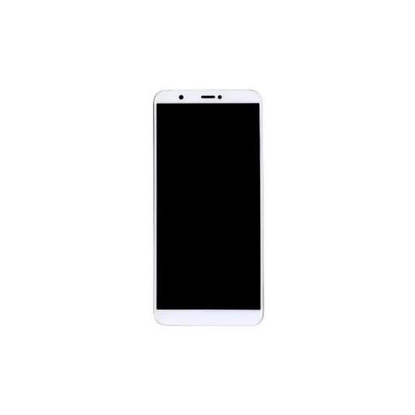 Huawei Uyumlu P Smart Lcd Ekran Dokunmatik Beyaz Çıtalı - Image 1