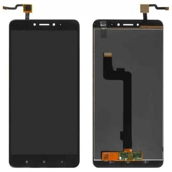 Xiaomi Uyumlu Mi Max 2 Lcd Ekran Dokunmatik Siyah Çıtasız - Image 1
