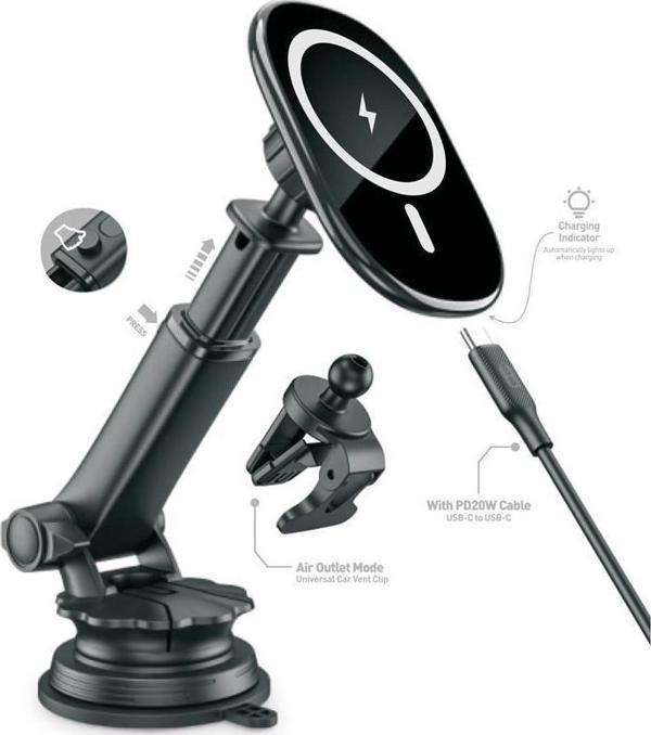 X-Mountmag Kablosuz Şarj Telefon Tutucu Xlevel - Image 1