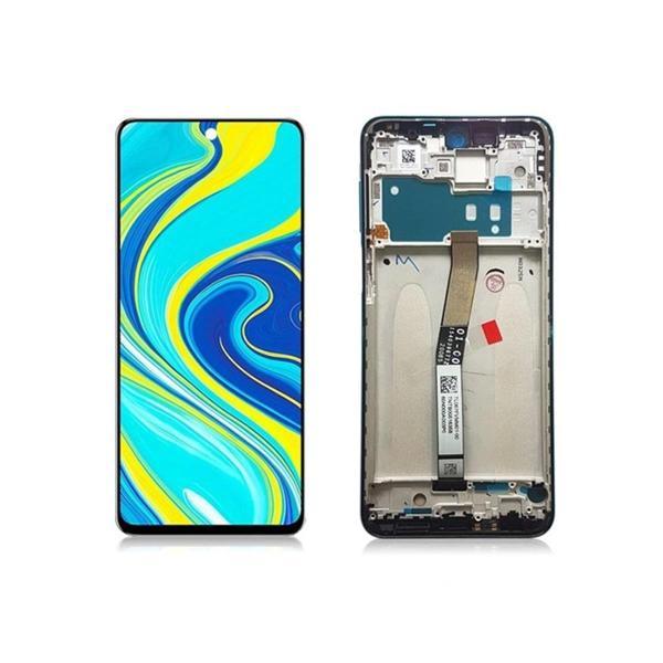 Xiaomi Uyumlu Redmi Note 9S Lcd Ekran Dokunmatik Silver Çıtalı - Image 1