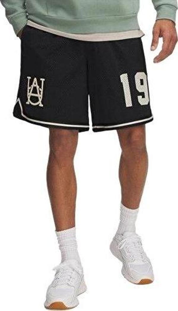 Under Armour Courtside Hoops Short Erkek Basketbol Şortu 1390120-001 Siyah - Image 1