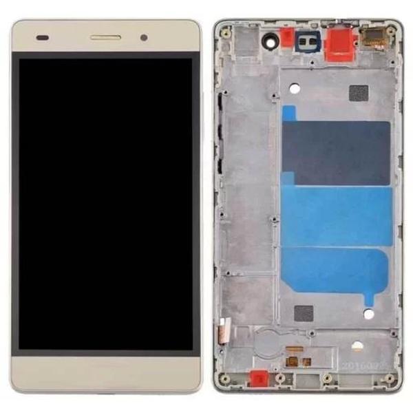 Huawei Uyumlu P8 Lite Lcd Ekran Dokunmatik Gold Çıtalı - Image 1