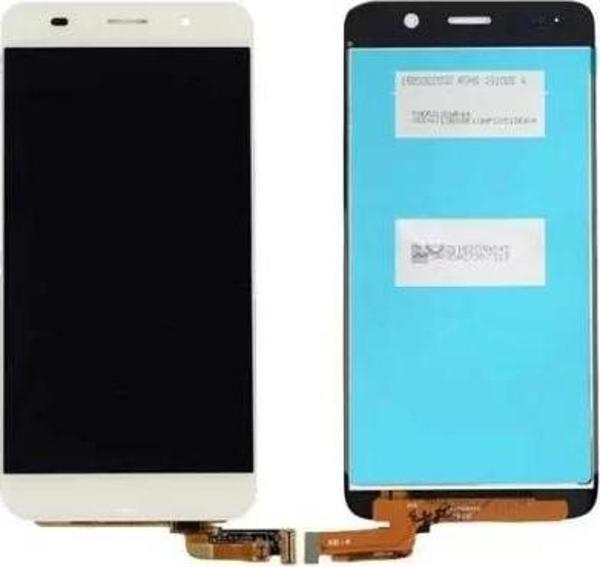 Huawei Uyumlu Y6 Lcd Ekran Dokunmatik Gold Çıtasız - Image 1