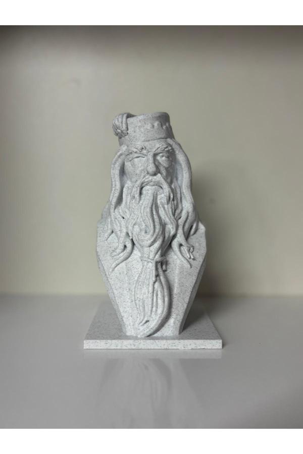 Ems Dumbledore Büstü – 3D Baskı Dekoratif Figür - Image 1