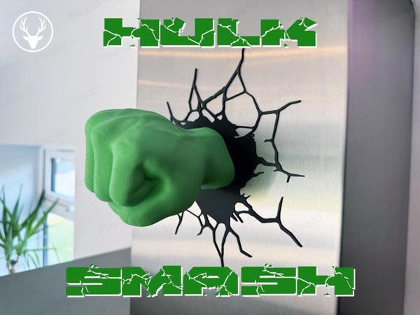 Filament Hulk Smash! - Özel 3D Baskı Dekoratif Tasarım - Image 1