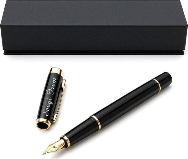 Kişiye Özel İsim Yazılı Premium Dolma Kalem – Şık Hediye Kutulu - Image 1