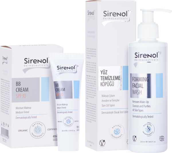 Sirenol BB Krem Ve Yüz Temizleme Köpüğü Seti 30 mL / 250 mL - Image 1