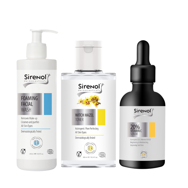 Sirenol Günlük Leke Bakım Seti (3 adet Ped Hediyelidir) 300 mL / 250 mL / 60 mL - Image 1