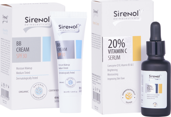 Sirenol BB Krem ve %20 Vitamin C Serum Seti 30 mL / 60 mL - Image 1