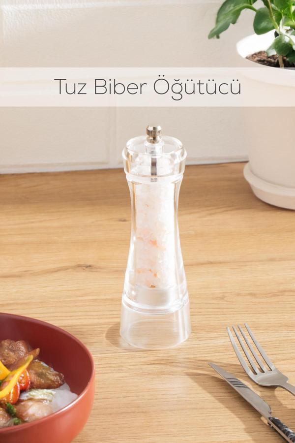 Porsima 181002 Baharat Öğütücü Değirmen Baharat Değirmeni El Değirmeni Tuz Karabiber Öğütücü Baharatlık - Image 1