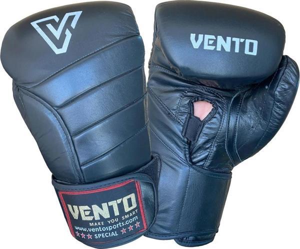 Vento X5 Hakiki Deri Boks ve Kick Boks Eldiveni Siyah - Image 1