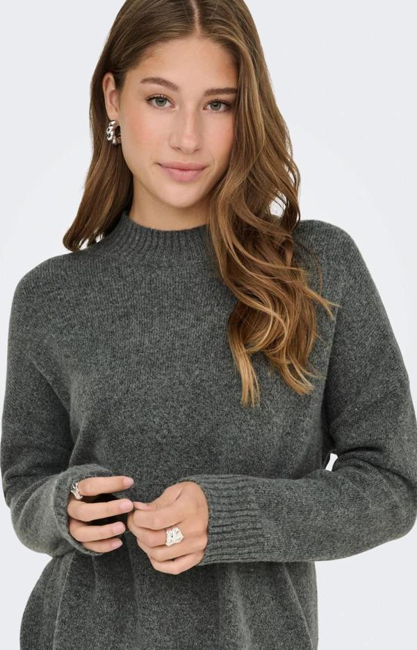 Only Kadın Onlhazel Yarım Balıkçı Oversize Yünlü Örme Kazak 15352853 Yeşil - Image 1