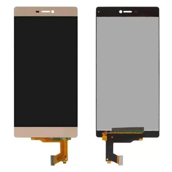 Huawei Uyumlu P8 Lcd Ekran Dokunmatik Gold Çıtasız - Image 1
