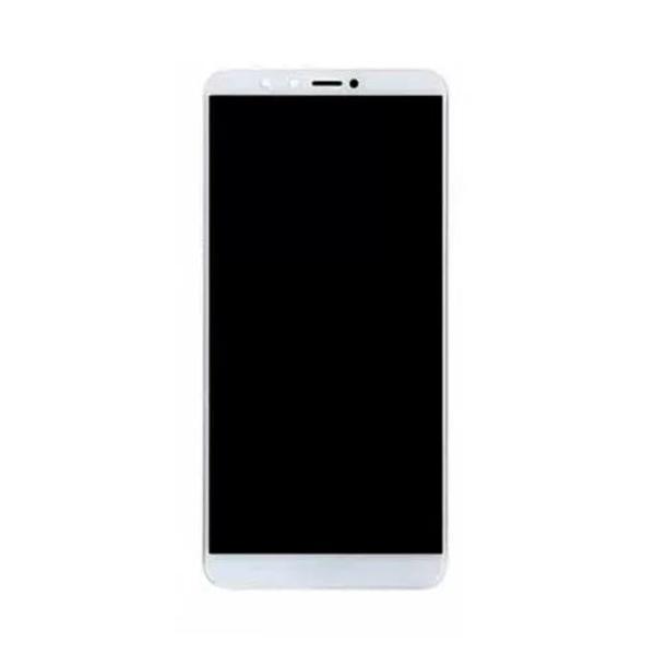 Huawei Uyumlu Y9 2018 Lcd Ekran Dokunmatik Beyaz Çıtalı - Image 1