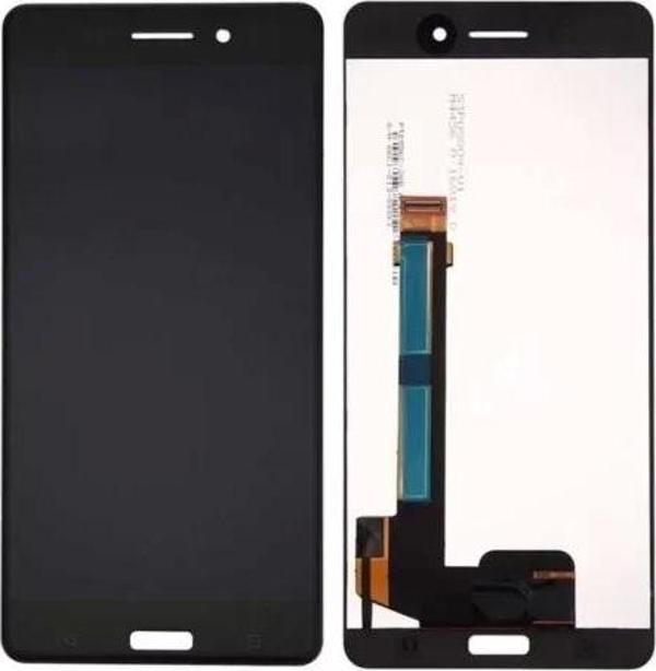 Nokia Uyumlu 6 Lcd Ekran Dokunmatik Siyah Çıtasız - Image 1