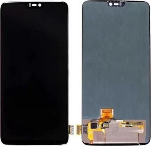 OnePlus Uyumlu 6 Lcd Ekran Dokunmatik Siyah Çıtasız - Image 1