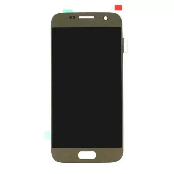Samsung Uyumlu Galaxy S7 G930 Lcd Ekran Dokunmatik Gold OLED - Image 1