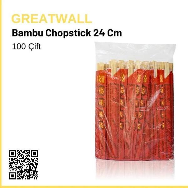 Bambu Chopstick 100 Çift 24 cm - Image 1