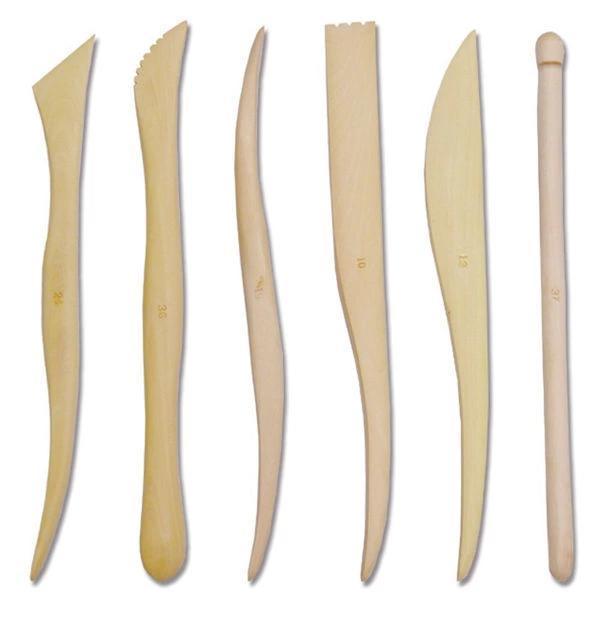 Ahşap Ebeşuar Modelaj Seti 6 Parça 15 cm. - Image 1